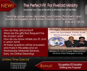 The Perfect-Fit  For Fivefold Ministry