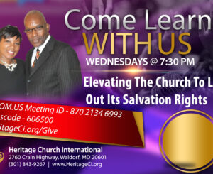MidWeek Discussion - Elevating The Church To Live Out Their Salvation Rights PT2